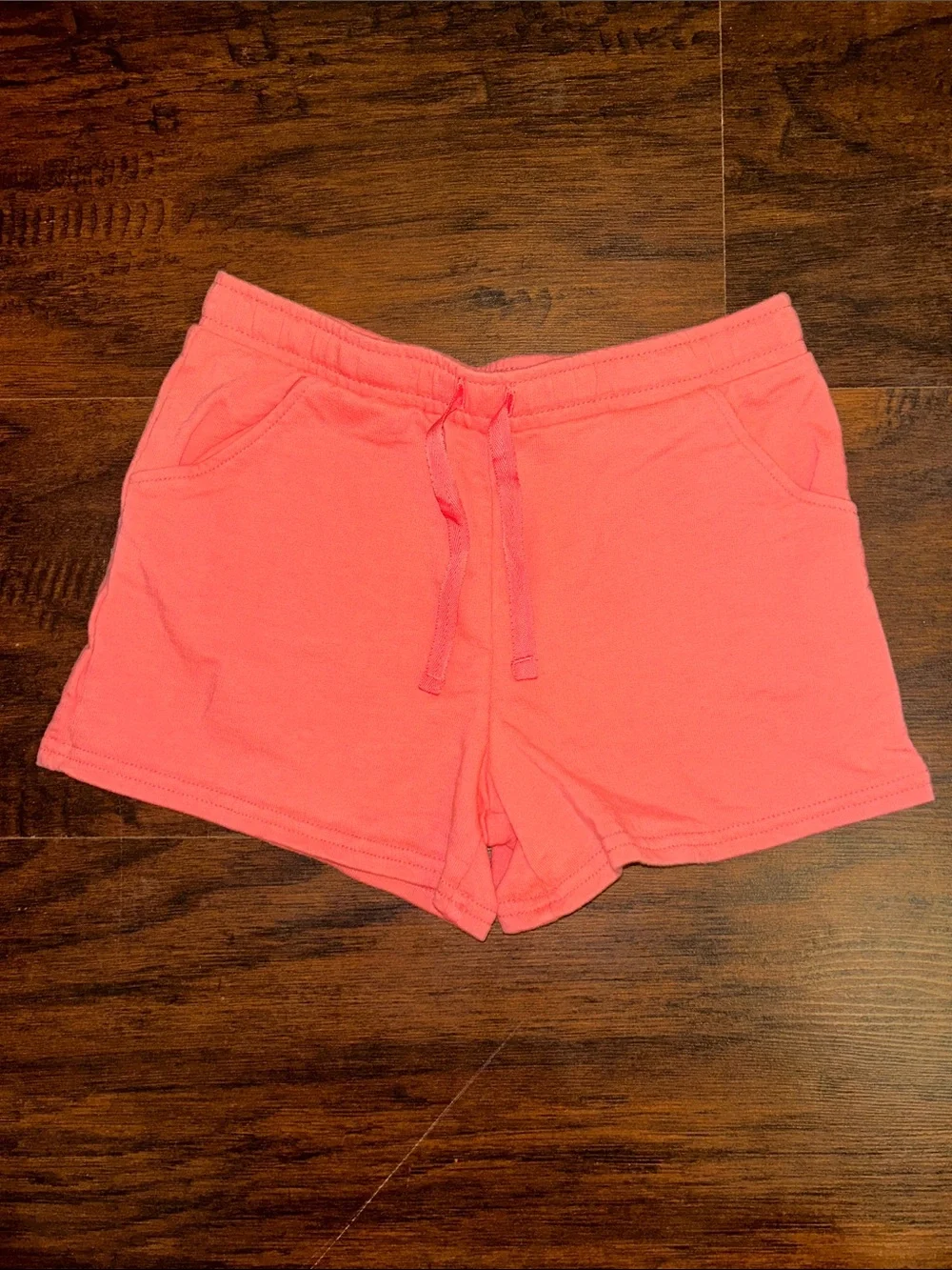 Carter's Navy & Coral Girls' Cotton Drawstring Shorts Set Sz 8